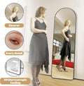 DS BS Aluminum Alloy Frame Arched Mirror 162×57cm