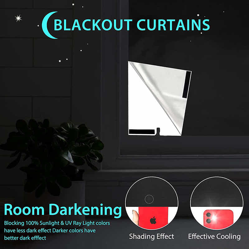 DS BS Window Curtain Shade 100% Black Out 145×200CM