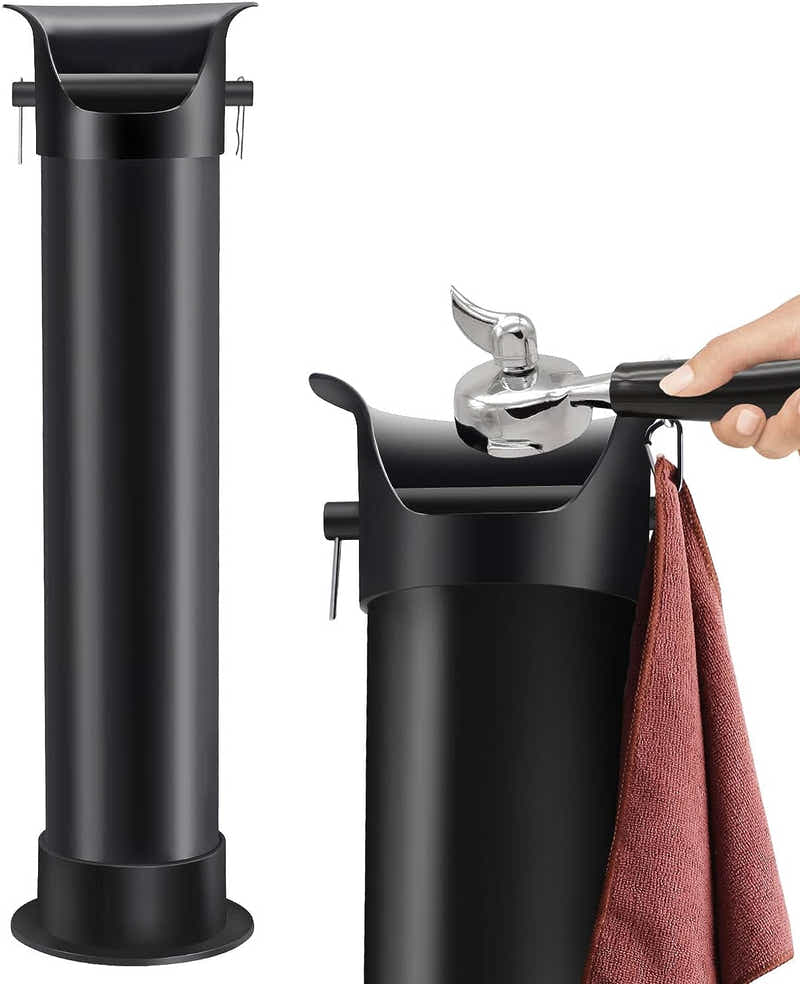 DS BS Floor Standing Knockbox Coffee Grind Collection Dump Bin