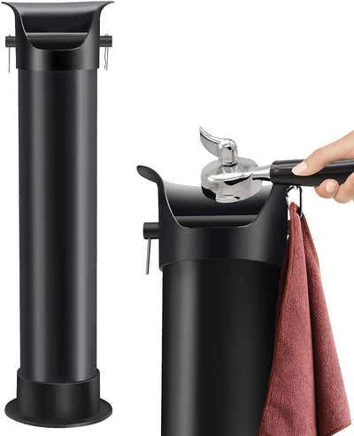 DS BS Floor Standing Knockbox Coffee Grind Collection Dump Bin