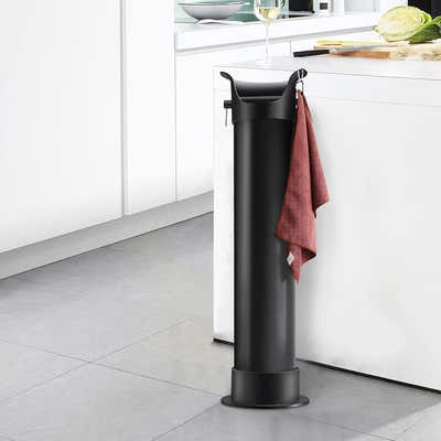 DS BS Floor Standing Knockbox Coffee Grind Collection Dump Bin