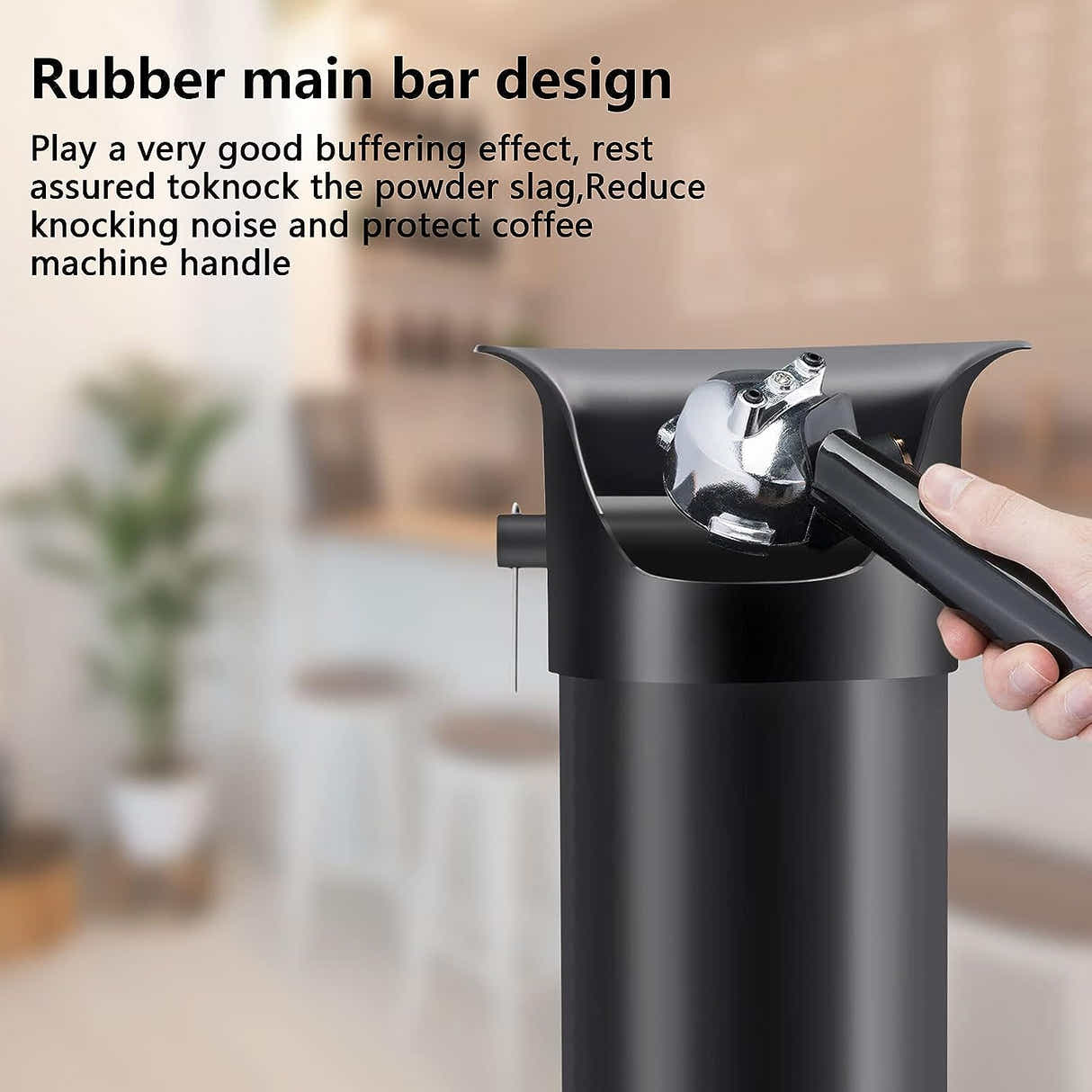DS BS Floor Standing Knockbox Coffee Grind Collection Dump Bin