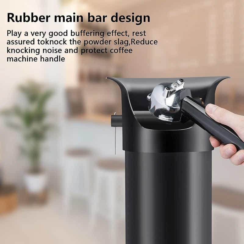 DS BS Floor Standing Knockbox Coffee Grind Collection Dump Bin