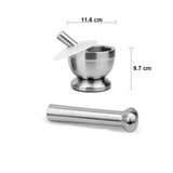 DS BS Stainless Steel Mortar and Pestle Spice Grinder