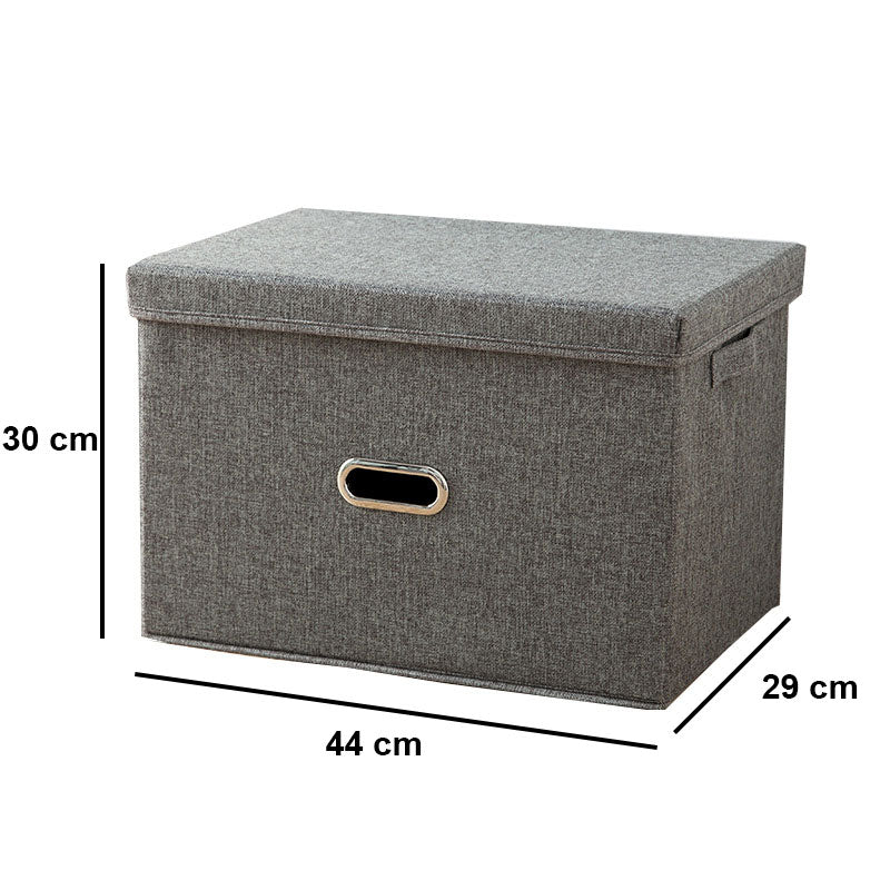 DS BS Collapsible Storage Bins with Lids and Handles-L