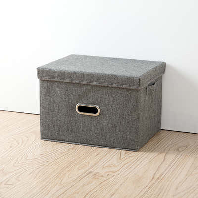 DS BS Collapsible Storage Bins with Lids and Handles-M