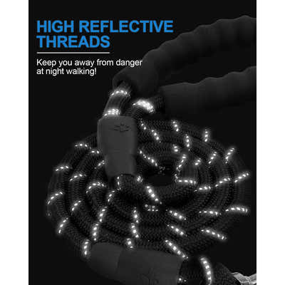 DS BS Reflective Rope Dog Leash 150cm-Gray