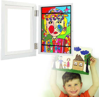DS BS Kids Artwork Picture Frame 45x33CM-White
