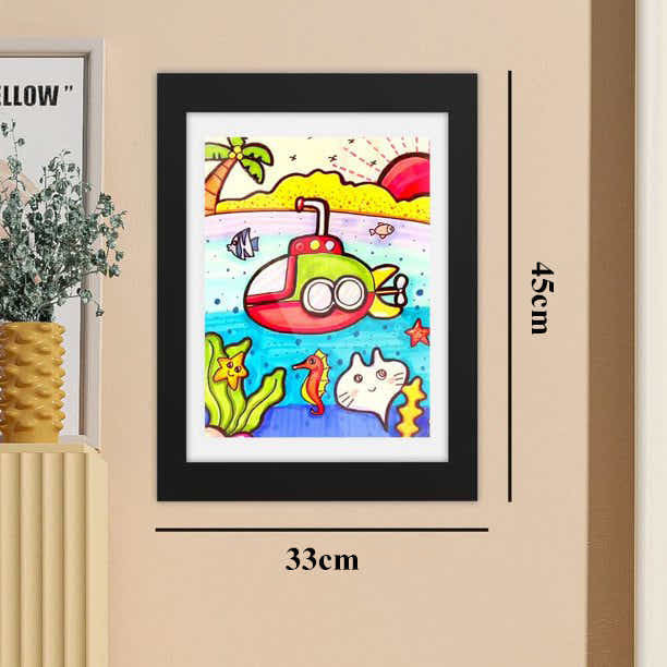 DS BS Kids Artwork Picture Frame 45x33CM-White