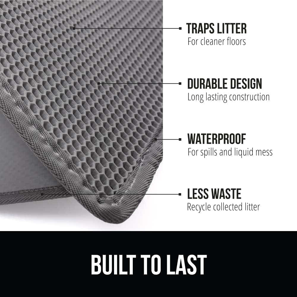 DS BS Cat Litter Mat Litter Trapper 75×55cm-Gray