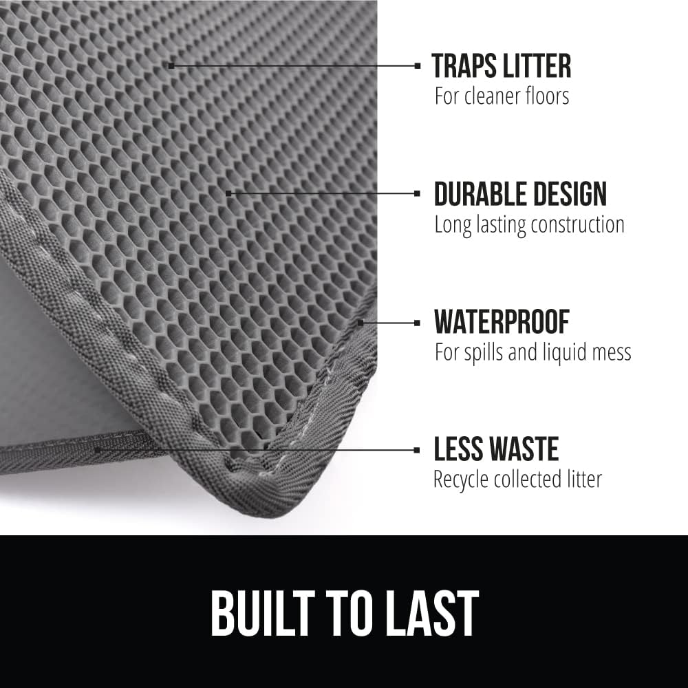 DS BS Cat Litter Mat Litter Trapper 75×55cm-Gray