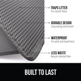 DS BS Cat Litter Mat Litter Trapper 75×55cm-Gray
