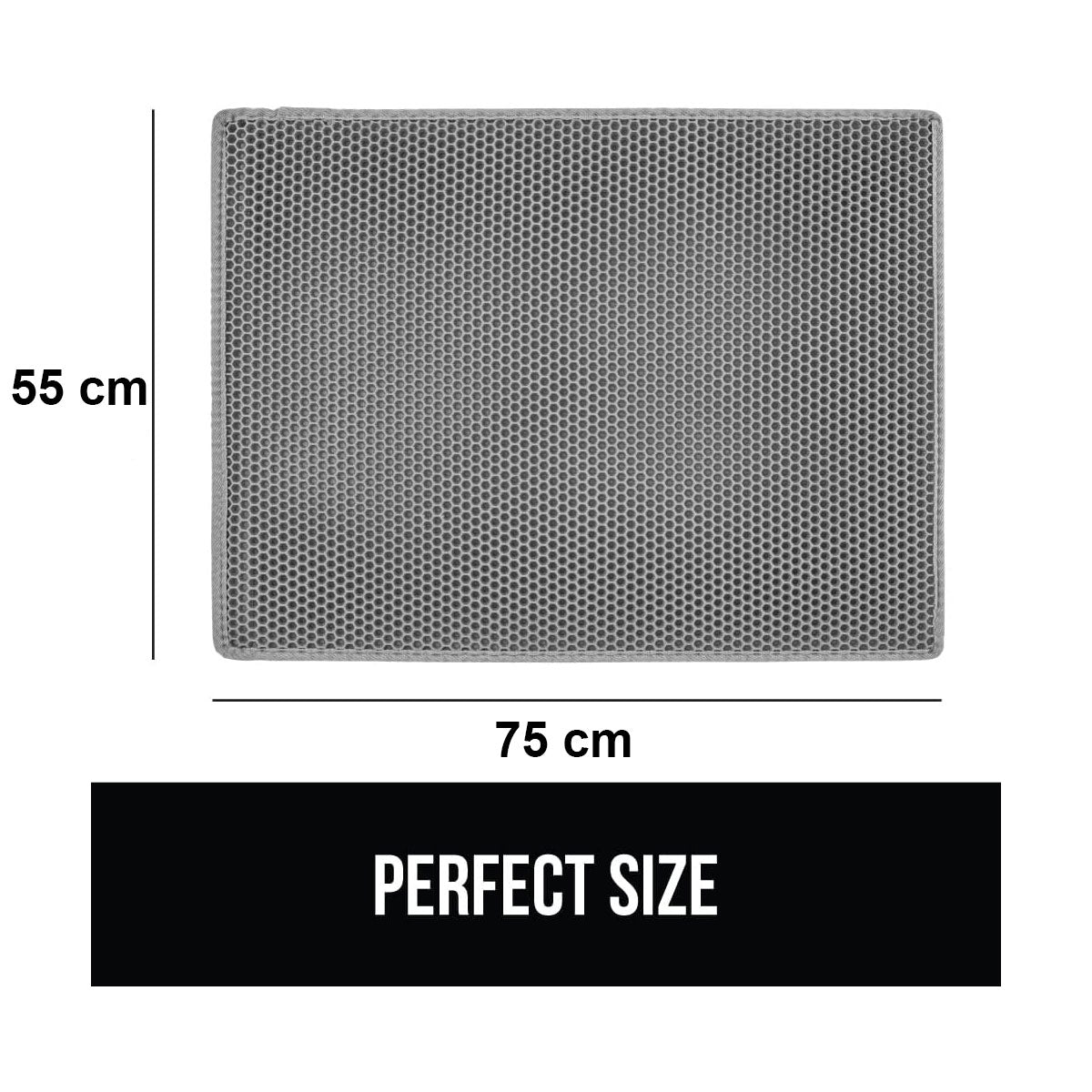 DS BS Cat Litter Mat Litter Trapper 75×55cm-Gray