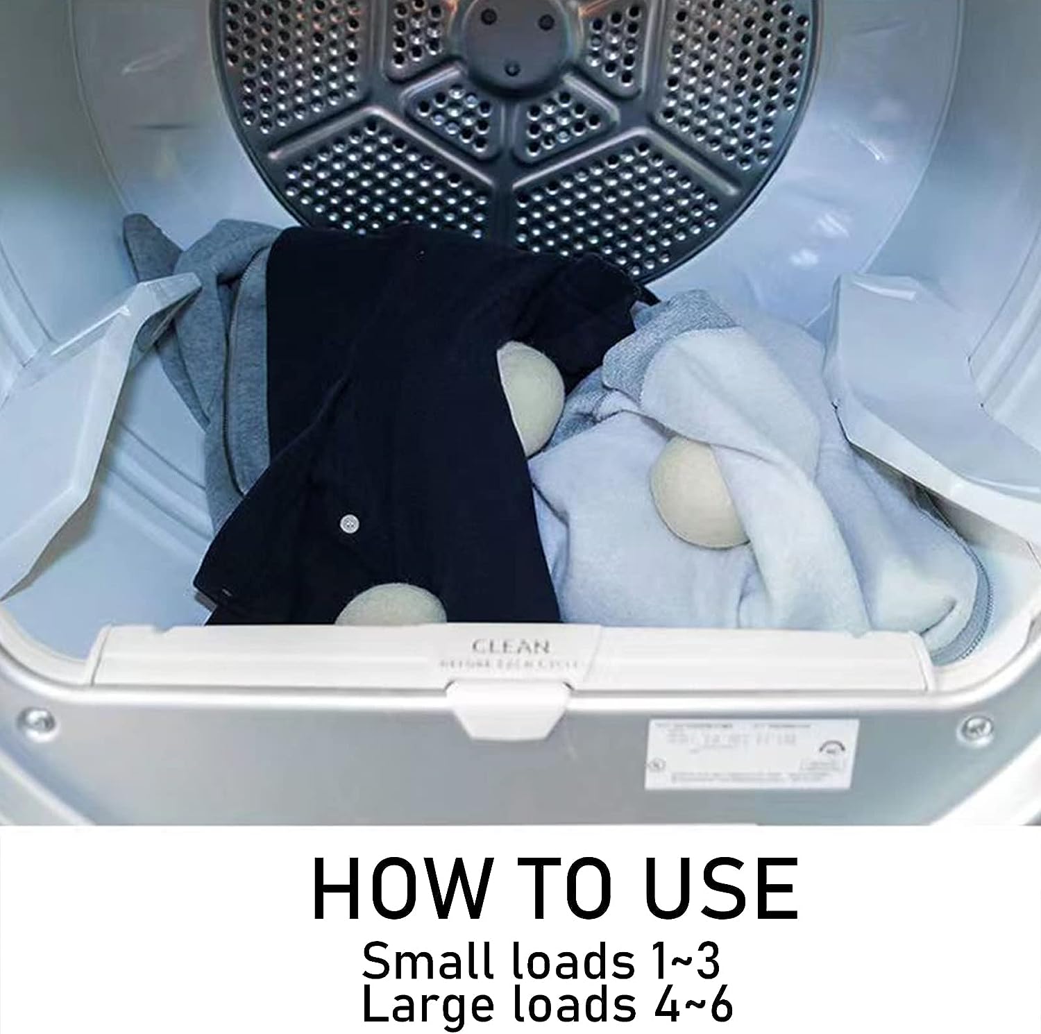 DS BS 6-Pack 7CM NZ Wool Dryer Balls