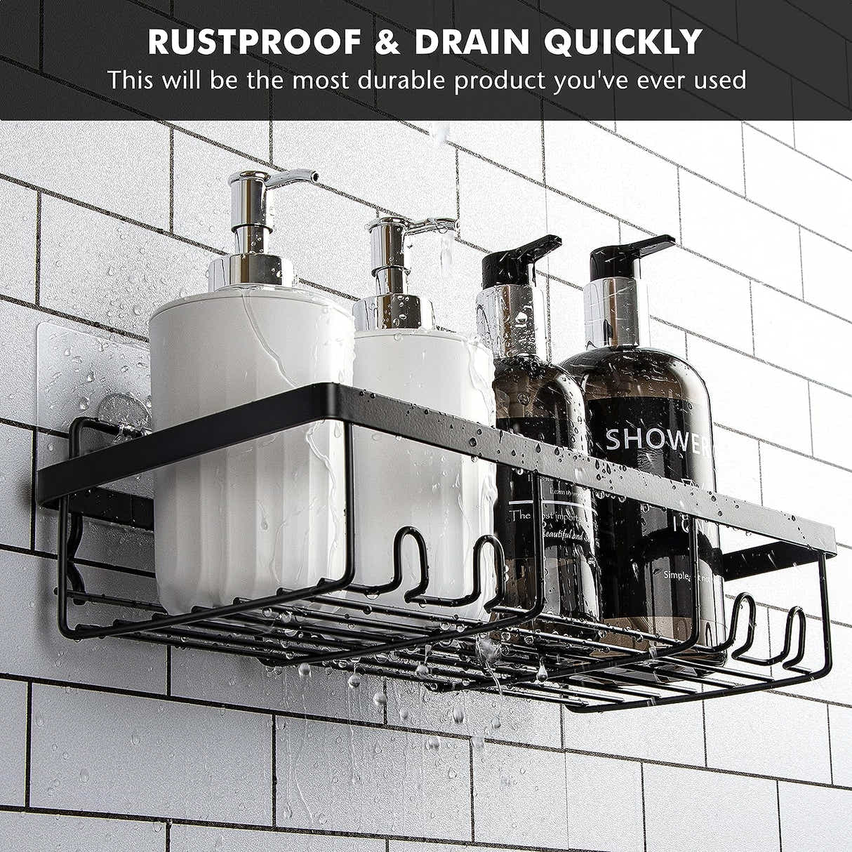 DS BS 3Pcs Bathroom Shelves Basket