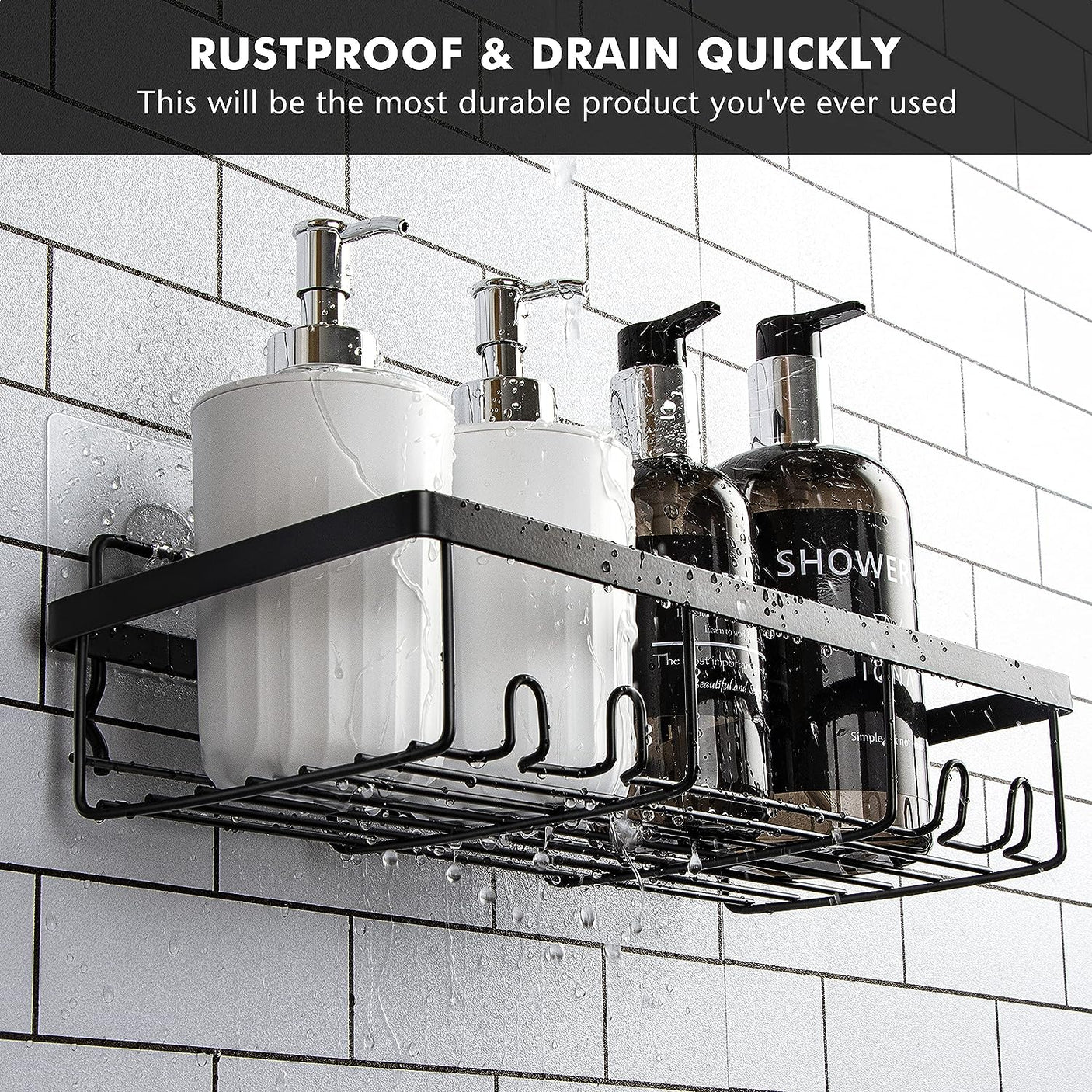 DS BS 3Pcs Bathroom Shelves Basket