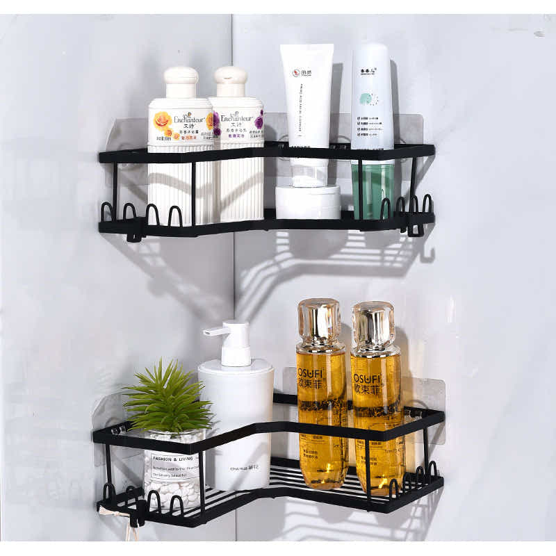 DS BS 2Pcs Bathroom Corner Shelves Basket