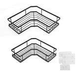 DS BS 2Pcs Bathroom Corner Shelves Basket