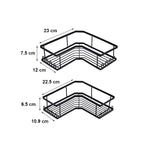 DS BS 2Pcs Bathroom Corner Shelves Basket
