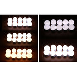 DS BS Vanity Mirror Lights Kit -10 Dimmable Light Bulbs -3 Color Model