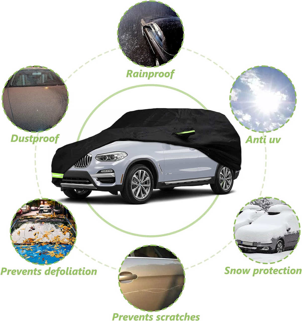 DS BS All-Weather Heavy Duty Car Cover for SUV 4.85M