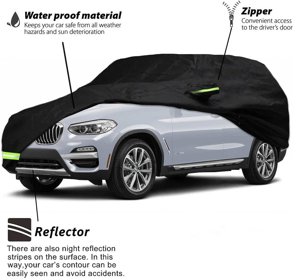 DS BS All-Weather Heavy Duty Car Cover for SUV 5.4M