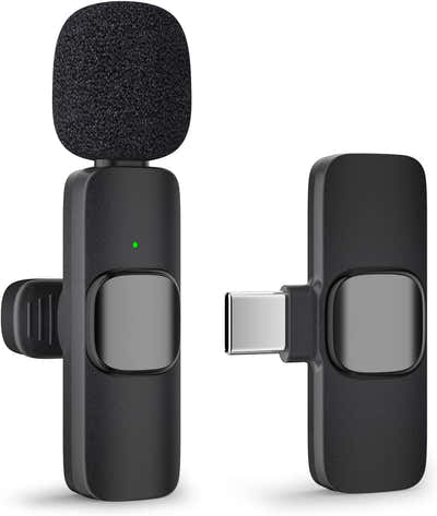 DS BS USB C Wireless Microphone for Android Phone Laptop