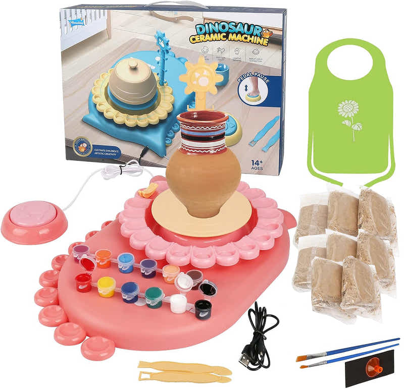 DS BS Kids Pottery Wheel Kit-Pink