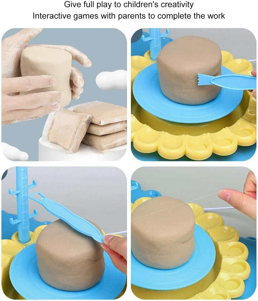 DS BS Kids Pottery Wheel Kit-Blue