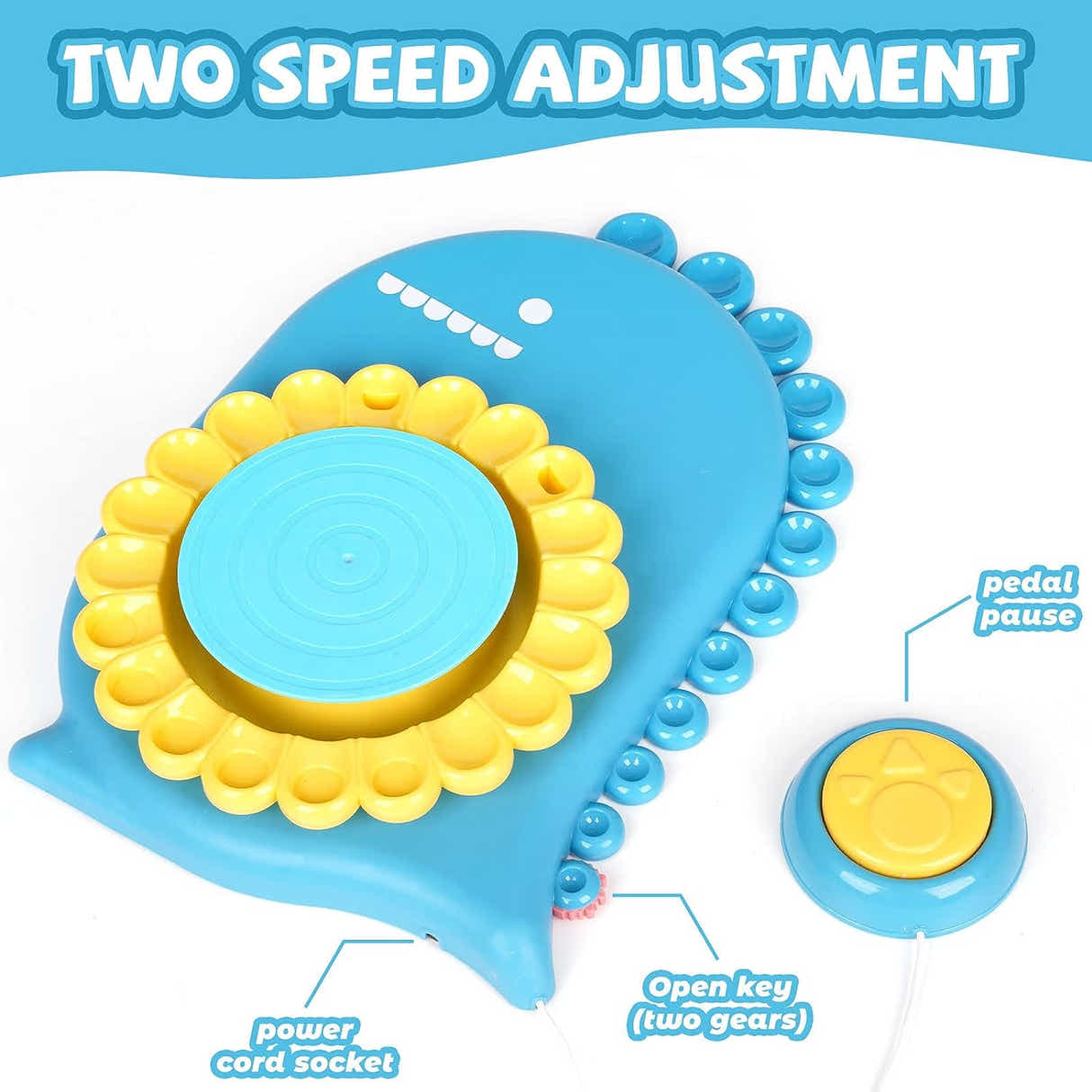 DS BS Kids Pottery Wheel Kit-Blue