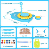 DS BS Kids Pottery Wheel Kit-Blue