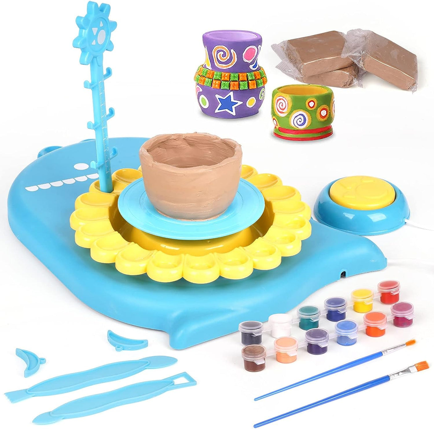 DS BS Kids Pottery Wheel Kit-Blue