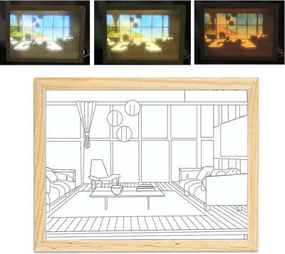 DS BS Lighting Painting Decoration 3 Colors-Seaside