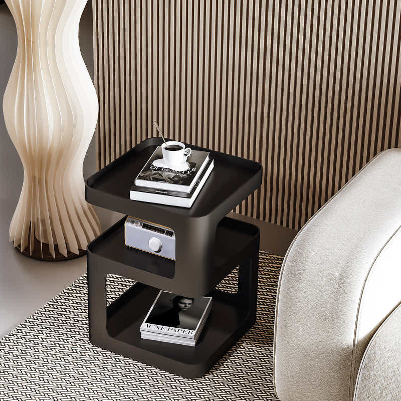 DS BS Modern Creative Design Bedside Table-Black