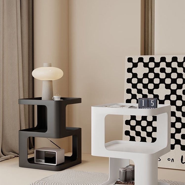 DS BS Modern Creative Design Bedside Table-Cream