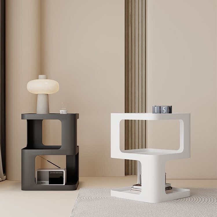 DS BS Modern Creative Design Bedside Table-Cream