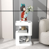 DS BS Modern Creative Design Bedside Table-Cream