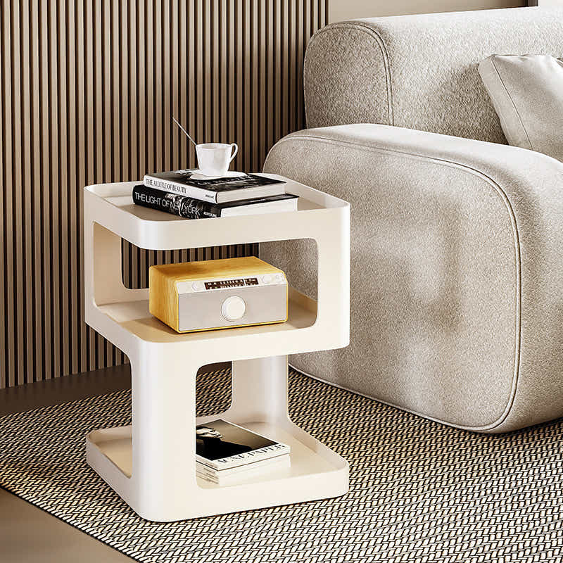 DS BS Modern Creative Design Bedside Table-Cream