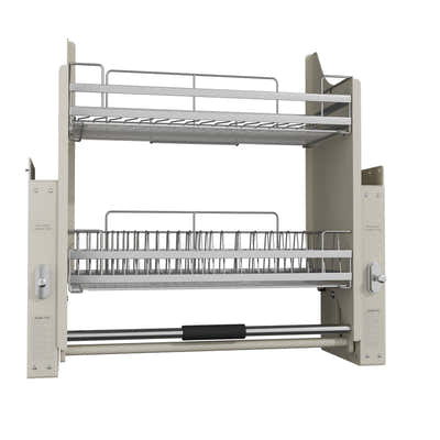 DS BS 2 Tier Pull-Out Cabinet Organizer Drop Down-900MM