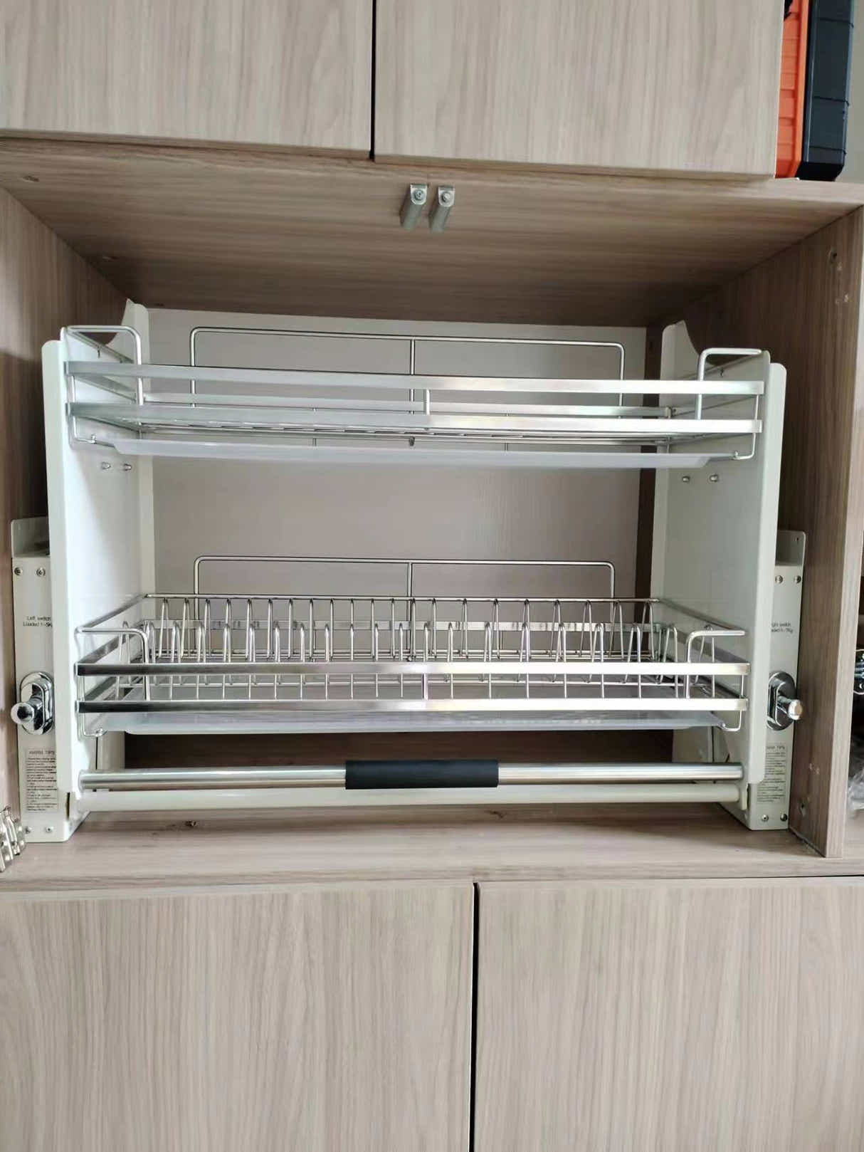 DS BS 2 Tier Pull-Out Cabinet Organizer Drop Down-900MM