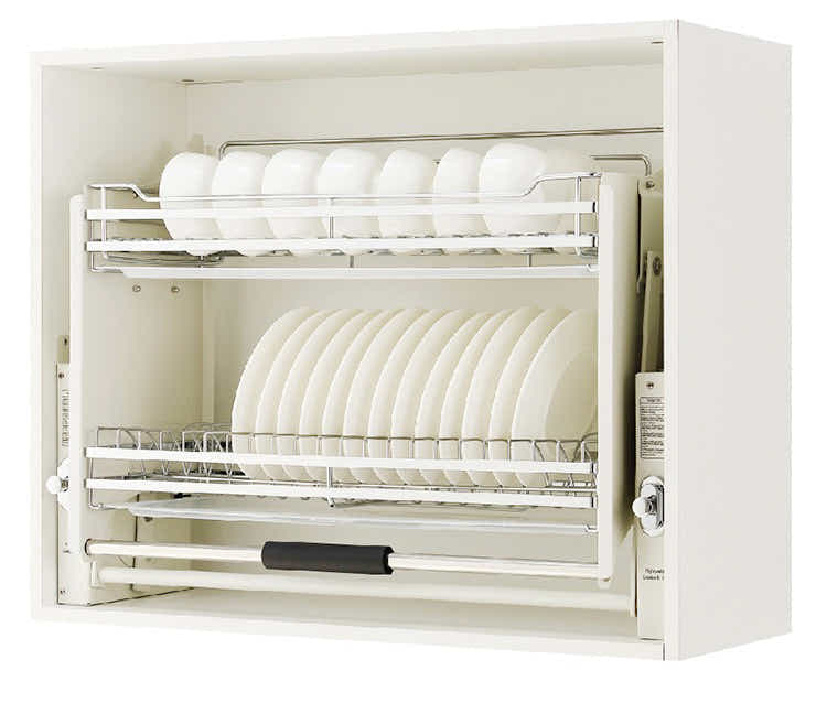 DS BS 2 Tier Pull-Out Cabinet Organizer Drop Down-900MM