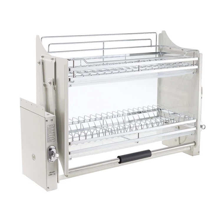 DS BS 2 Tier Pull-Out Cabinet Organizer Drop Down-800MM