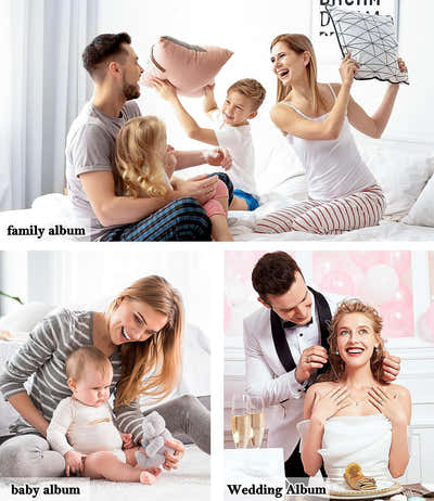 DS BS Self Adhesive Linen Photo Album - 80Pages