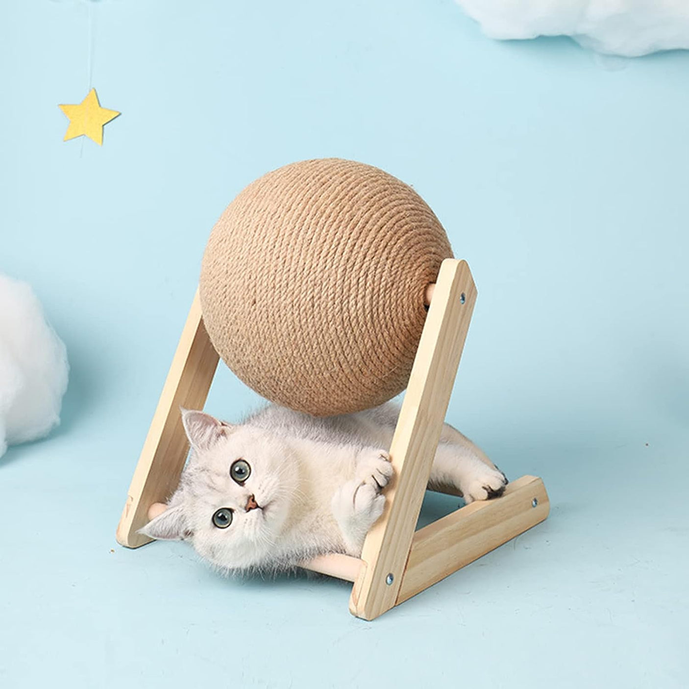 DS BS Scratch and Rotate Ball Cat Scratcher Toy