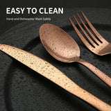 DS BS 20 Pcs Stainless Steel Flatware Set Tableware Set-Rose Glod