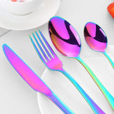 DS BS 20 Pcs Stainless Steel Flatware Set Tableware Set-Chrome