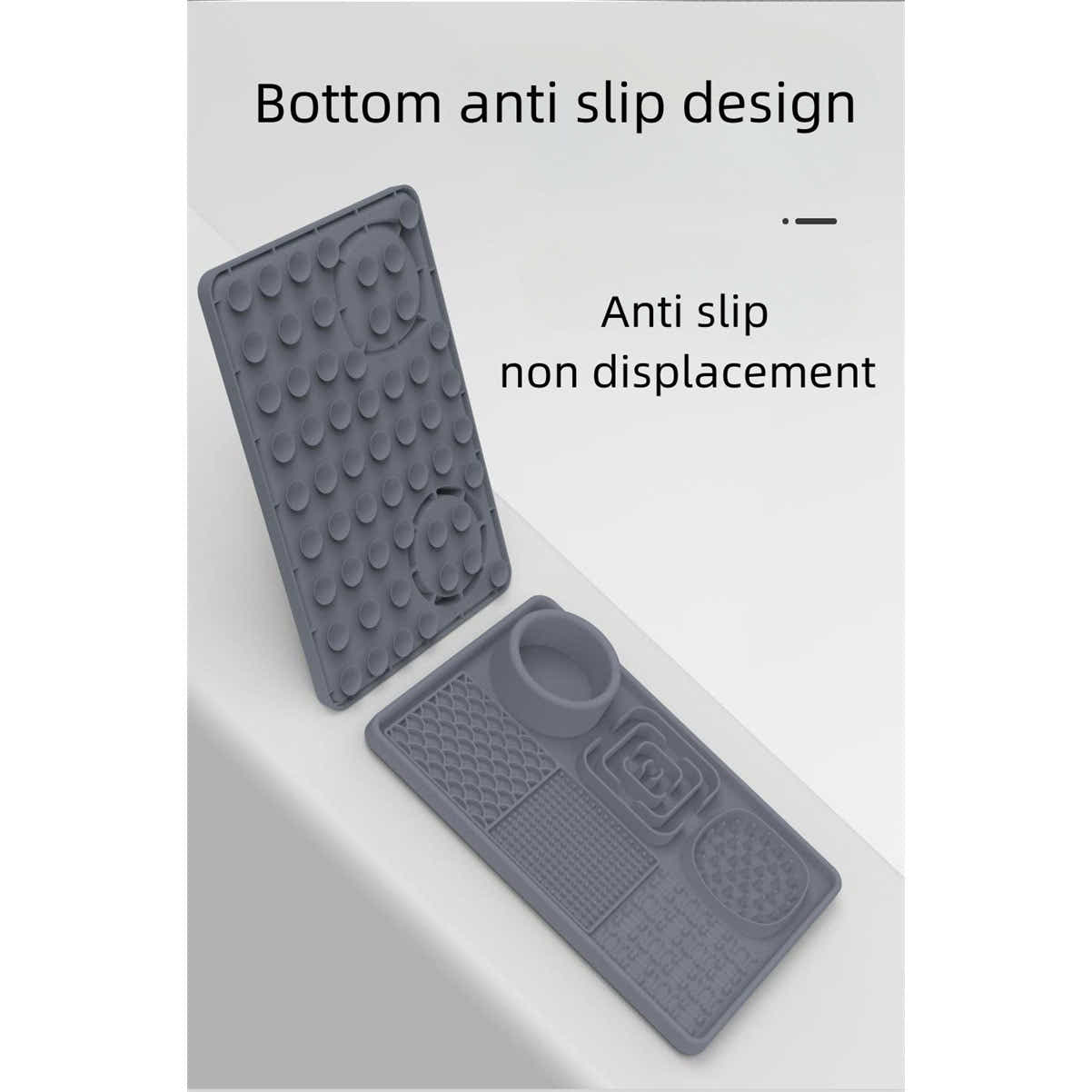DS BS Silicone Pet Dog Licking Pad with Suction Cups