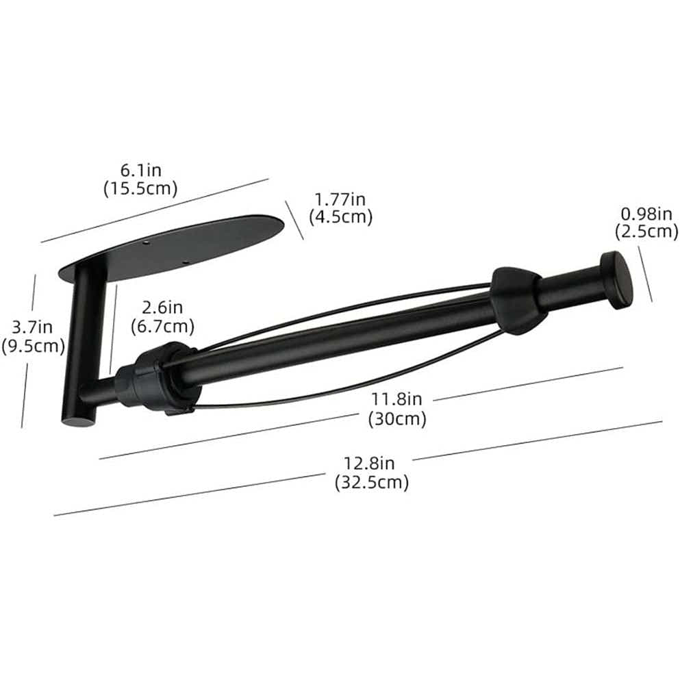 DS BS Paper Towel Holder Under Cabinet with Damping Effect