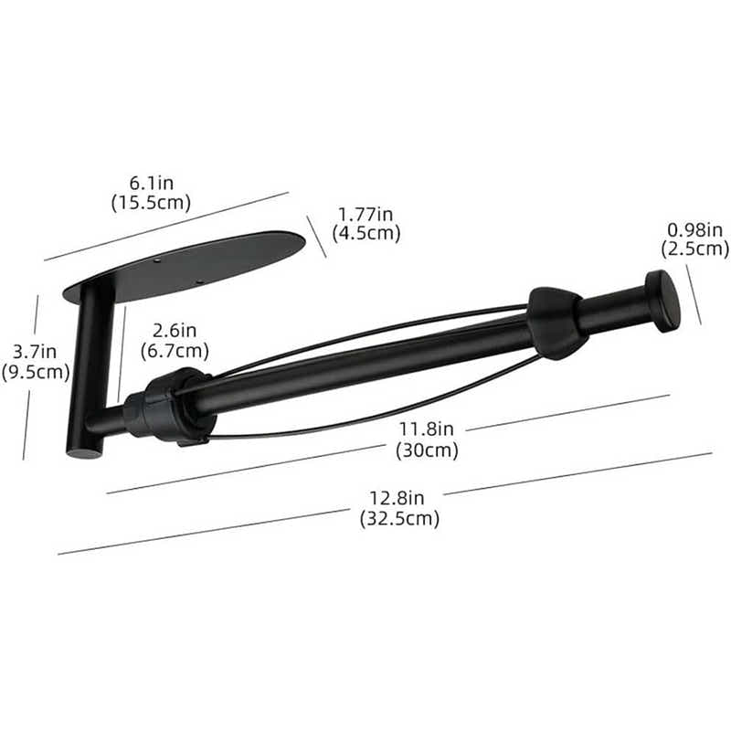 DS BS Paper Towel Holder Under Cabinet with Damping Effect