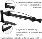 DS BS Paper Towel Holder Under Cabinet with Damping Effect